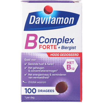 Davitamon B-Complex forte dragees, 100 stuks