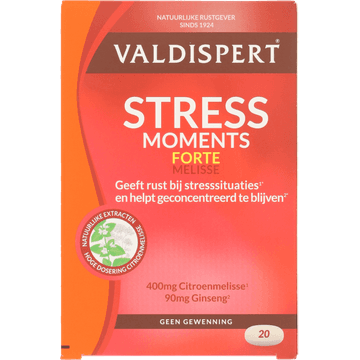Valdispert Stress Moments extra sterk tabletten, 20 stuks