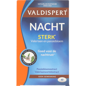 Valdispert Nacht Extra Sterk tabletten voor de nachtrust, 40 stuks