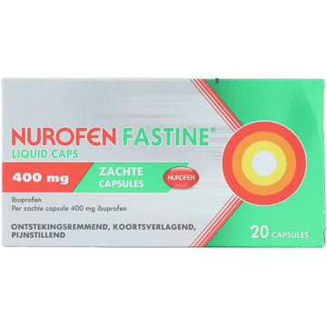 Nurofen Ibuprofen Fastine liquid caps 400 mg, 20 stuks