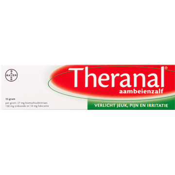 Theranal Aambeienzalf, verlicht pijn, jeuk en irritatie bij aambeien, 35 gram