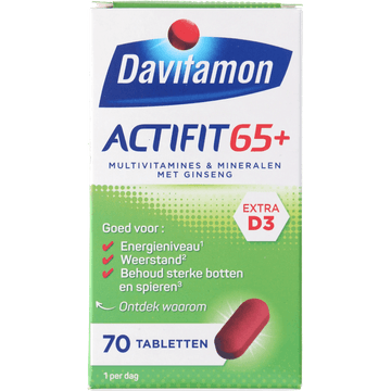Davitamon Actifit 65+ tabletten, 70 stuks