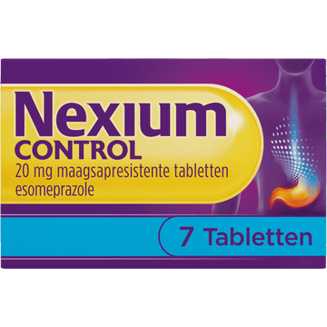Nexium Control tabletten bij brandend maagzuur, 7 stuks
