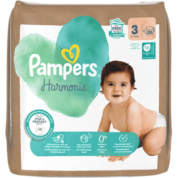 Pampers Harmonie Luiers Maat 3, 26 Luiers