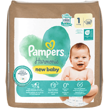 Pampers Harmonie Luiers Maat 1, 22 Luiers