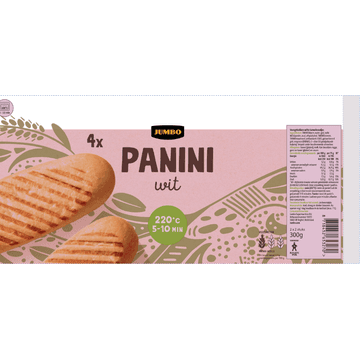 Jumbo - Panini Wit - 4 Stuks