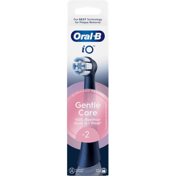 Oral-B iO Gentle Care Zwart, Originele vervangende ronde opzetborstels, 2