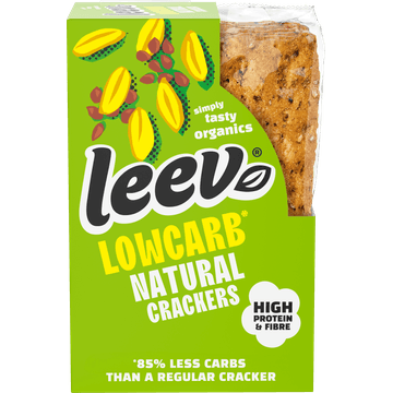Leev® bio LOWCARB crackers natural 80g