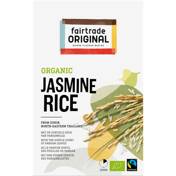 Fairtrade Original Organic Jasmine Rice 400g