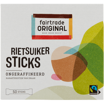 Fairtrade Original Rietsuiker 50 Sticks 200 g