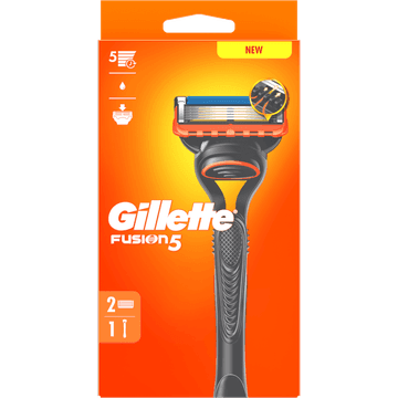 Gillette Fusion5 Scheermes voor Mannen, 1 Handvat, 2 Navulmesjes
