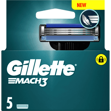 Gillette Mach3 Base 5 Navulmesjes Voor Mannen