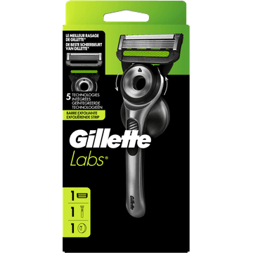 GilletteLabs Met Exfoliërende Strip Scheermes voor Mannen