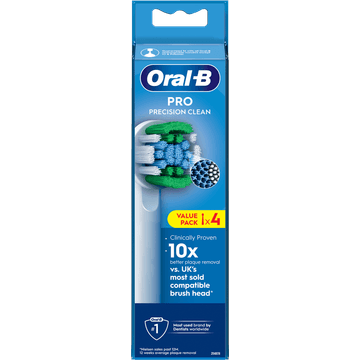 Oral-B Pro Precision Clean Opzetborstels, 4 Stuks