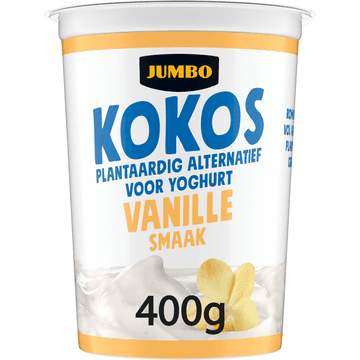 Jumbo Kokos Plantaardige Variatie op Yoghurt Vanillesmaak 400g