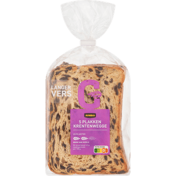 Jumbo - Krentenwegge Sneetjes - 5 Stuks