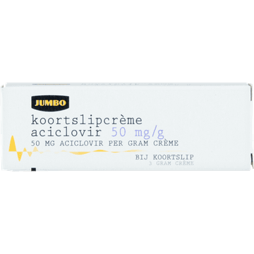 Jumbo Koortslipcrème Aciclovir 50 mg/g 3 g