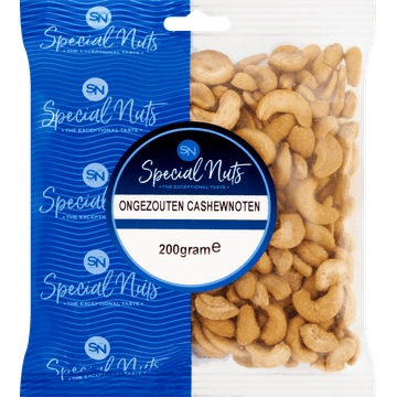 Special Nuts Ongezouten Cashewnoten 200 g