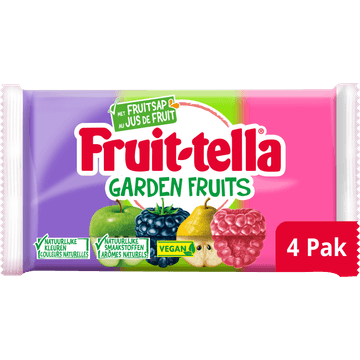 Fruittella Garden Fruits Vegan 4-pack