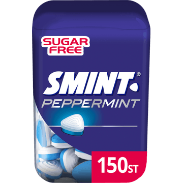 Smint XL Peppermint Suikervrij Pot 150 stuks