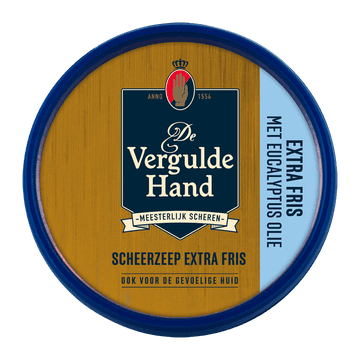 De Vergulde Hand Scheerzeep Extra Fris 75 g