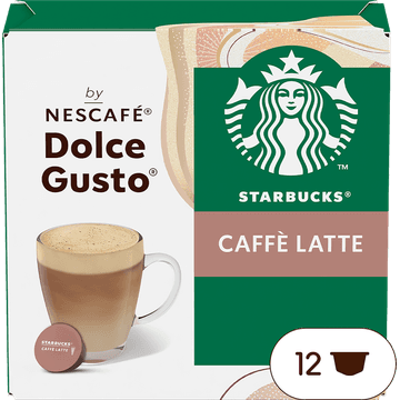 Starbucks® by Nescafé® Dolce Gusto® Caffè Latte - 12 koffiecups