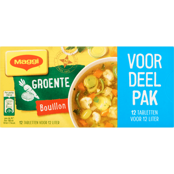 MAGGI Groente Bouillon Blokjes Voordeelpak 12 Stuks 122,4 g