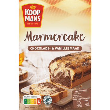 Koopmans Marmercake Vanillesmaak & Chocolade Bakmix 400 g