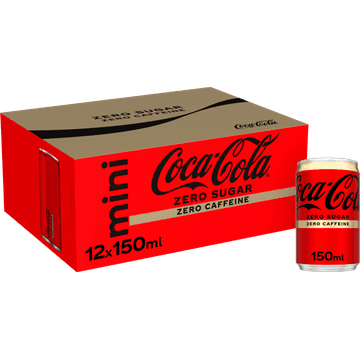 Coca-Cola Zero Sugar Zero Caffeine Mini 12 x 150 ml