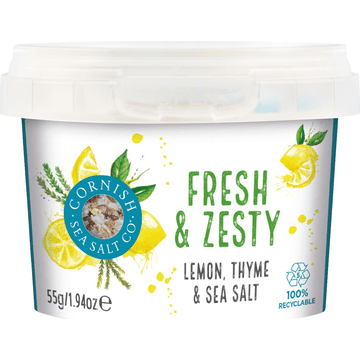 Cornish Sea Salt Fresh & Zesty 55g
