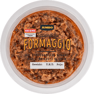 Jumbo Tapenade Formaggio met Zongedroogde Tomaat 150 g