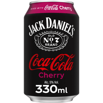 Jack Daniel's Tennessee Whiskey Mixed with Coca-Cola Cherry 330 ml