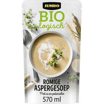 Jumbo Biologisch Romige Aspergesoep 570ML