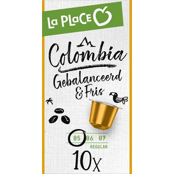 La Place Colombia Nespresso Koffiecups 10 Stuks