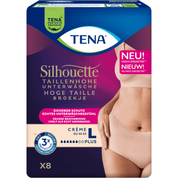 TENA Silhouette Plus Broekje Maat L 8 Stuks
