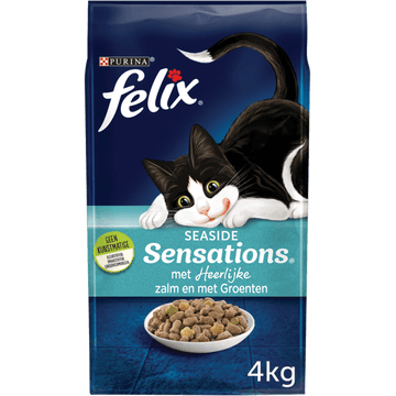 FELIX® Seaside Sensations met Zalm en met Groenten Kattenvoer 4kg