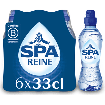SPA REINE Natuurlijk Mineraalwater 6 x 33 cl sportdop Kids