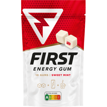 First Energy Gum Sweet Mint 10 Stuks 24 g