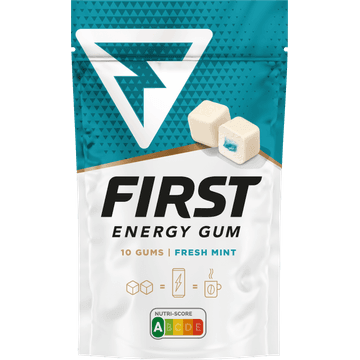 First Energy Gum Fresh Mint 10 Stuks 24 g