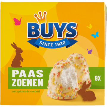 Buys Paaszoenen met Gekleurde Confetti 9 Stuks