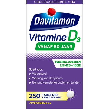 Davitamon Voedingssupplement Vitamine D 50+ 250 Tabletten