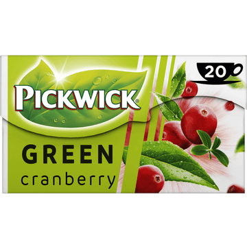Pickwick Cranberry Groene Thee 20 Stuks