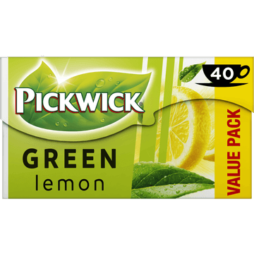 Pickwick Lemon Groene Thee Voordeelpak 40 Stuks