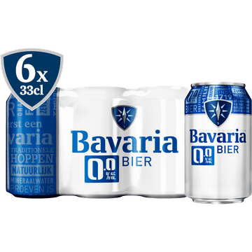 Bavaria - Pils - 0.0% Alcoholvrij - Blik - 6 x 330ML