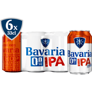 Bavaria - 0.0% IPA Alcoholvrij - Blik - 330ML