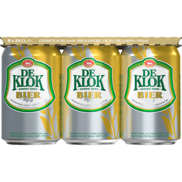 De Klok - Pils - 6x Blik - 330ML
