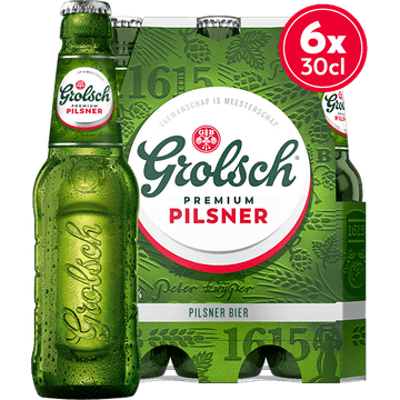 Grolsch - Pils - Fles - 6 x 300ML