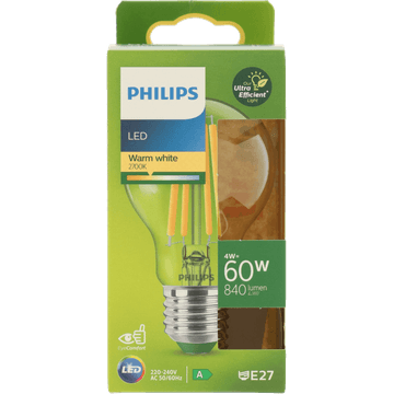 Philips Led Bulb 60W E27 2700K CL UE