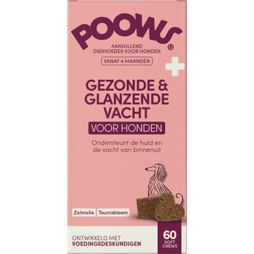 Poows Gezonde & Glanzende Vacht 60 Soft Chews