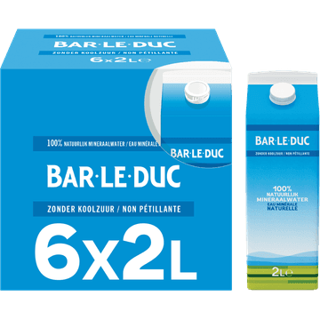 Bar‑le‑Duc Natuurlijk Mineraalwater Zonder Koolzuur 6 x 2 L